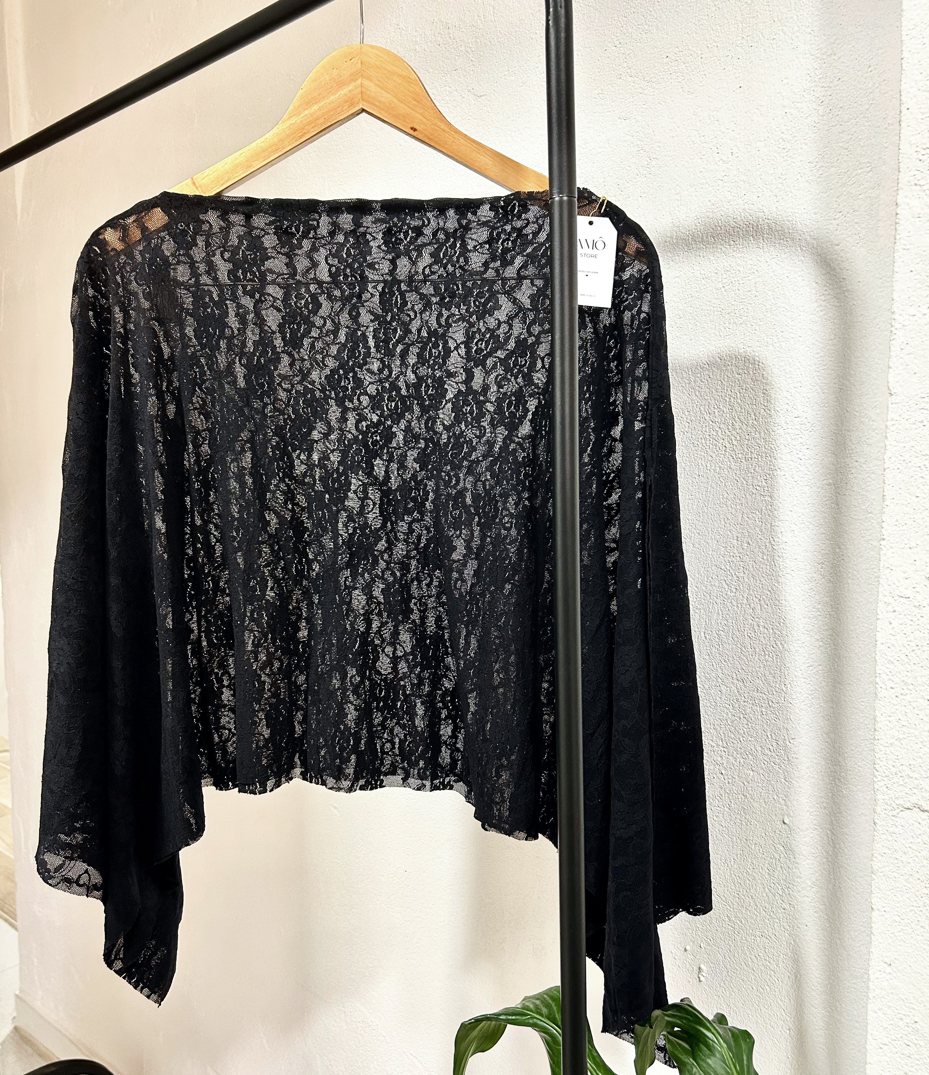 Poncho encaje